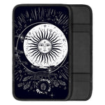 Vintage Celestial Sun Print Car Center Console Cover