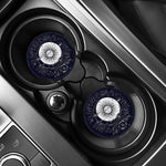 Vintage Celestial Sun Print Car Coasters