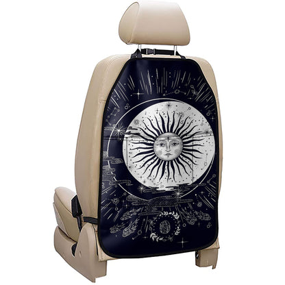 Vintage Celestial Sun Print Car Seat Organizers