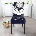 Vintage Celestial Sun Print Dining Chair Slipcover