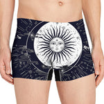 Vintage Celestial Sun Print Men's Boxer Briefs