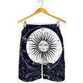 Vintage Celestial Sun Print Men's Shorts