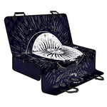 Vintage Celestial Sun Print Pet Car Back Seat Cover