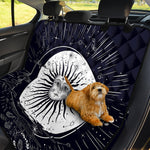 Vintage Celestial Sun Print Pet Car Back Seat Cover