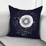 Vintage Celestial Sun Print Pillow Cover