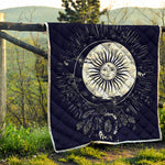 Vintage Celestial Sun Print Quilt