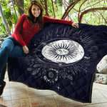 Vintage Celestial Sun Print Quilt