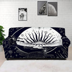 Vintage Celestial Sun Print Sofa Cover