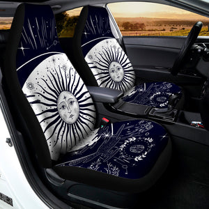 Vintage Celestial Sun Print Universal Fit Car Seat Covers
