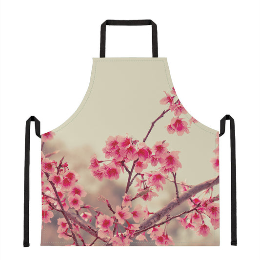 Vintage Cherry Blossom Print Apron