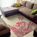 Vintage Cherry Blossom Print Floor Mat