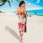 Vintage Cherry Blossom Print Beach Sarong Wrap