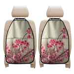 Vintage Cherry Blossom Print Car Seat Organizers