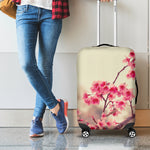 Vintage Cherry Blossom Print Luggage Cover