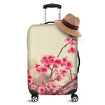 Vintage Cherry Blossom Print Luggage Cover