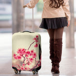 Vintage Cherry Blossom Print Luggage Cover