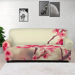 Vintage Cherry Blossom Print Sofa Cover