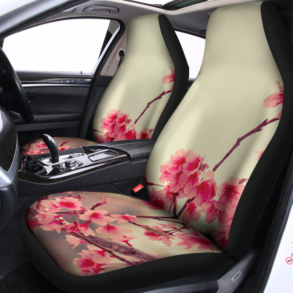Vintage Cherry Blossom Print Universal Fit Car Seat Covers