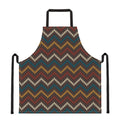 Vintage Chevron Knitted Pattern Print Apron