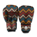 Vintage Chevron Knitted Pattern Print Boxing Gloves