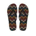 Vintage Chevron Knitted Pattern Print Flip Flops