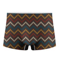 Vintage Chevron Knitted Pattern Print Men's Boxer Briefs