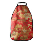 Vintage Chinese Flower Print Car Seat Organizers