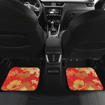 Vintage Chinese Flower Print Front and Back Car Floor Mats