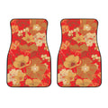 Vintage Chinese Flower Print Front Car Floor Mats