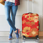 Vintage Chinese Flower Print Luggage Cover