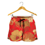 Vintage Chinese Flower Print Women's Shorts