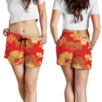 Vintage Chinese Flower Print Women's Shorts