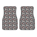Vintage Christmas Decorations Print Front Car Floor Mats