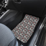 Vintage Christmas Decorations Print Front Car Floor Mats