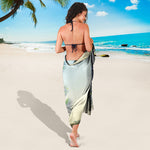 Vintage Coconut Tree Print Beach Sarong Wrap