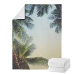 Vintage Coconut Tree Print Blanket