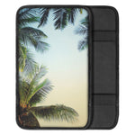 Vintage Coconut Tree Print Car Center Console Cover