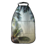 Vintage Coconut Tree Print Car Seat Organizers