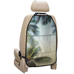 Vintage Coconut Tree Print Car Seat Organizers