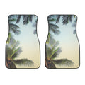 Vintage Coconut Tree Print Front Car Floor Mats
