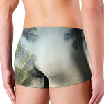 Vintage Coconut Tree Print Men's Boxer Briefs