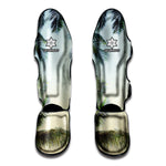 Vintage Coconut Tree Print Muay Thai Shin Guard