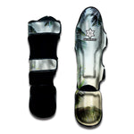 Vintage Coconut Tree Print Muay Thai Shin Guard