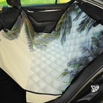 Vintage Coconut Tree Print Pet Car Back Seat Cover