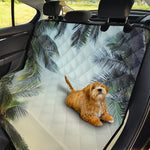 Vintage Coconut Tree Print Pet Car Back Seat Cover