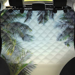 Vintage Coconut Tree Print Pet Car Back Seat Cover