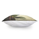 Vintage Coconut Tree Print Pillow Cover