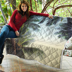 Vintage Coconut Tree Print Quilt