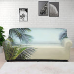Vintage Coconut Tree Print Sofa Cover
