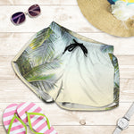 Vintage Coconut Tree Print Women's Shorts
